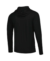 Men's and Women's Sportiqe Black Dallas Mavericks Rowan Tri-Blend Long Sleeve Hoodie T-shirt