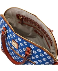 Women's Dooney & Bourke Chicago Cubs Signature Domed Zip Satchel Purse