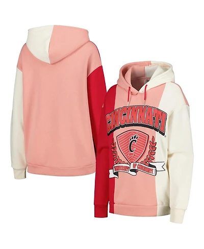 Women's Gameday Couture Red Cincinnati Bearcats Hall of Fame Colorblock Pullover Hoodie