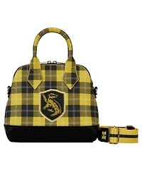 Men's and Women's Loungefly Harry Potter Hufflepuff Varsity Plaid Crossbody Bag