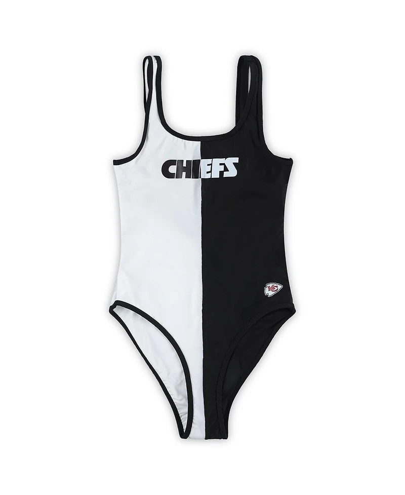 Women's G-iii 4Her by Carl Banks Black Kansas City Chiefs Last Stand One-Piece Swimsuit