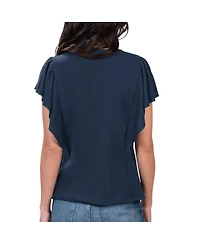 Women's G-iii 4Her by Carl Banks Navy Boston Red Sox Crowd Wave T-shirt