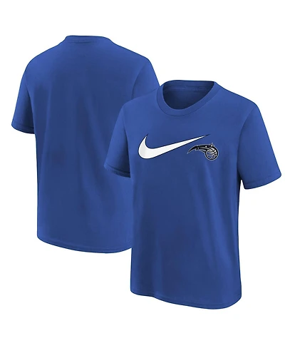 Big Boys and Girls Nike Blue Orlando Magic Swoosh T-shirt