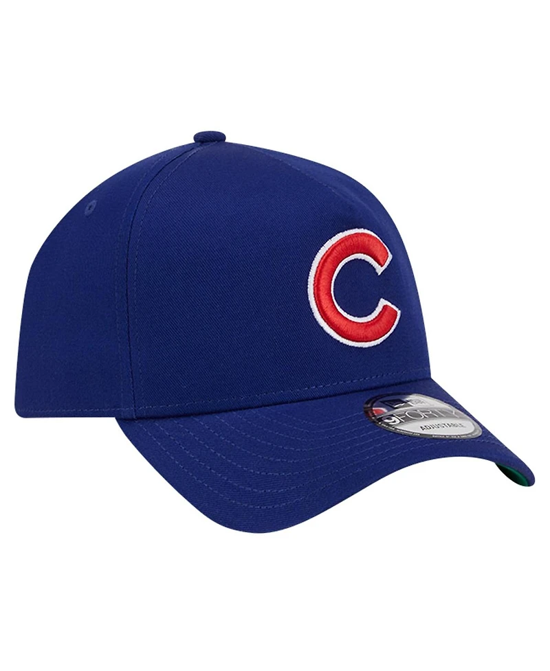 Men's New Era Royal Chicago Cubs Team Color A-Frame 9FORTY Adjustable Hat