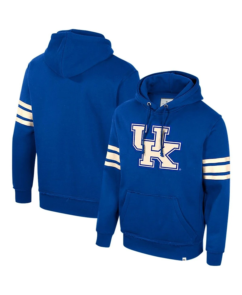 Men's Colosseum Royal Kentucky Wildcats Saluting Pullover Hoodie