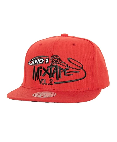 Men's Mitchell & Ness x AND1 Red Mixtape Vol. 2 Adjustable Hat