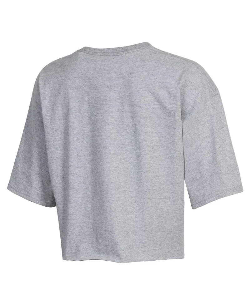 Women's Champion Gray Alabama Crimson Tide Boyfriend Cropped T-shirt