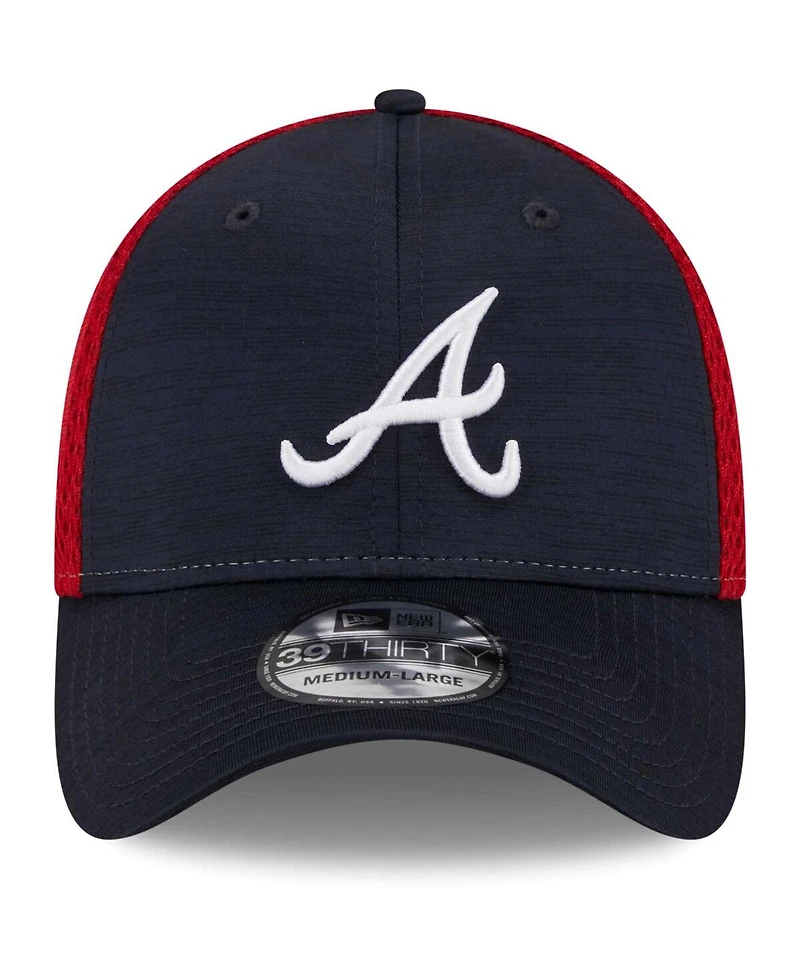 Men's New Era Navy Atlanta Braves Neo 39THIRTY Flex Hat