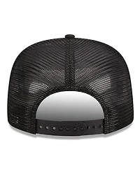Men's New Era Black Washington Nationals Street Team A-Frame Trucker 9FIFTY Snapback Hat