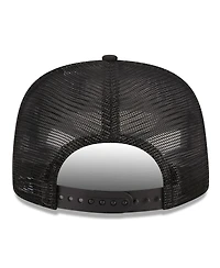 Men's New Era Black Chicago White Sox Street Team A-Frame Trucker 9FIFTY Snapback Hat