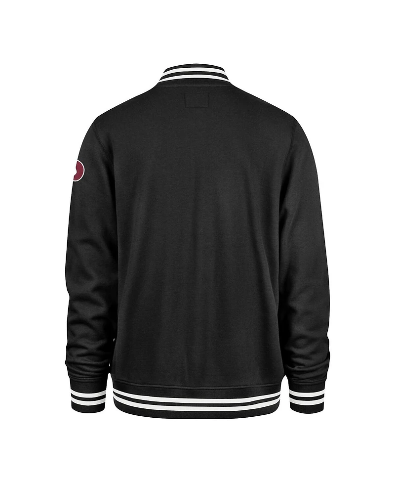 Men's '47 Brand Black Philadelphia Phillies Wax Pack Pro Camden Full-Zip Track Jacket