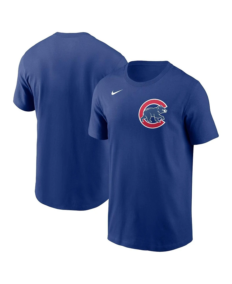 Men's Nike Royal Chicago Cubs Fuse Wordmark T-shirt