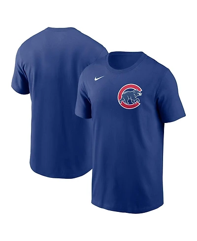 Men's Nike Royal Chicago Cubs Fuse Wordmark T-shirt