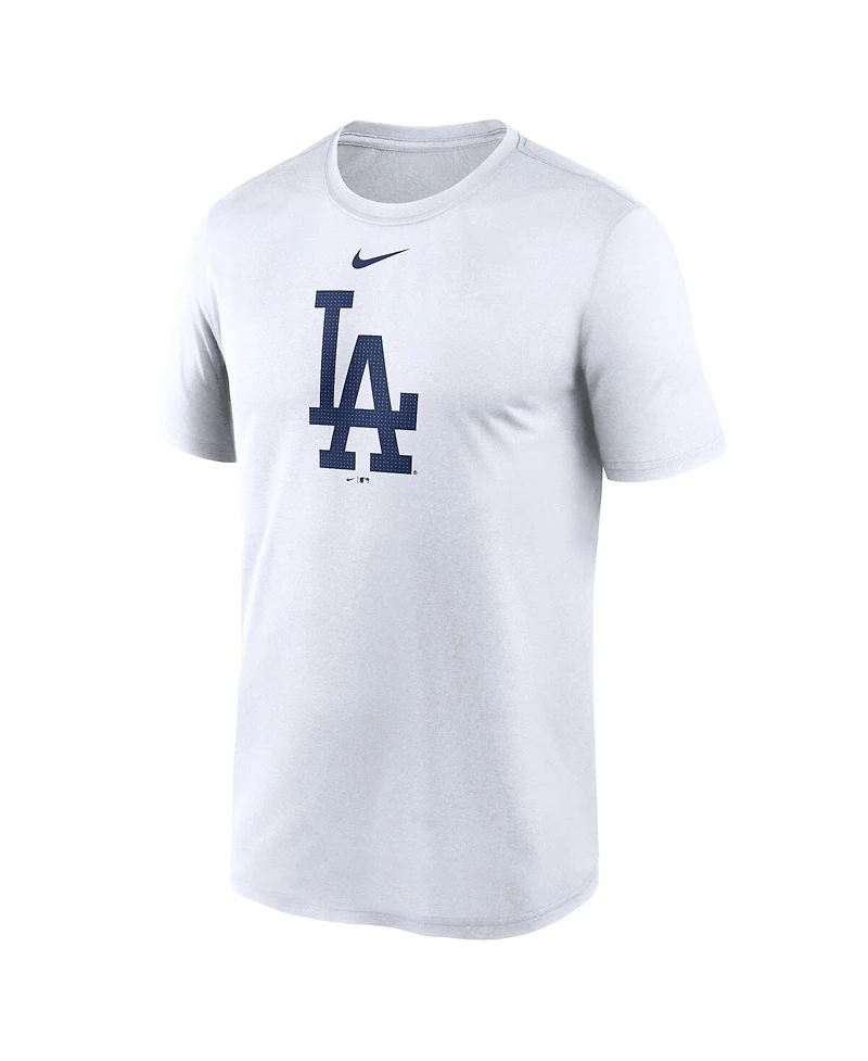 Men's Nike White Los Angeles Dodgers Legend Fuse Large Logo Performance T-shirt