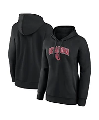 Women's Fanatics Black Oklahoma Sooners Evergreen Campus Pullover Hoodie
