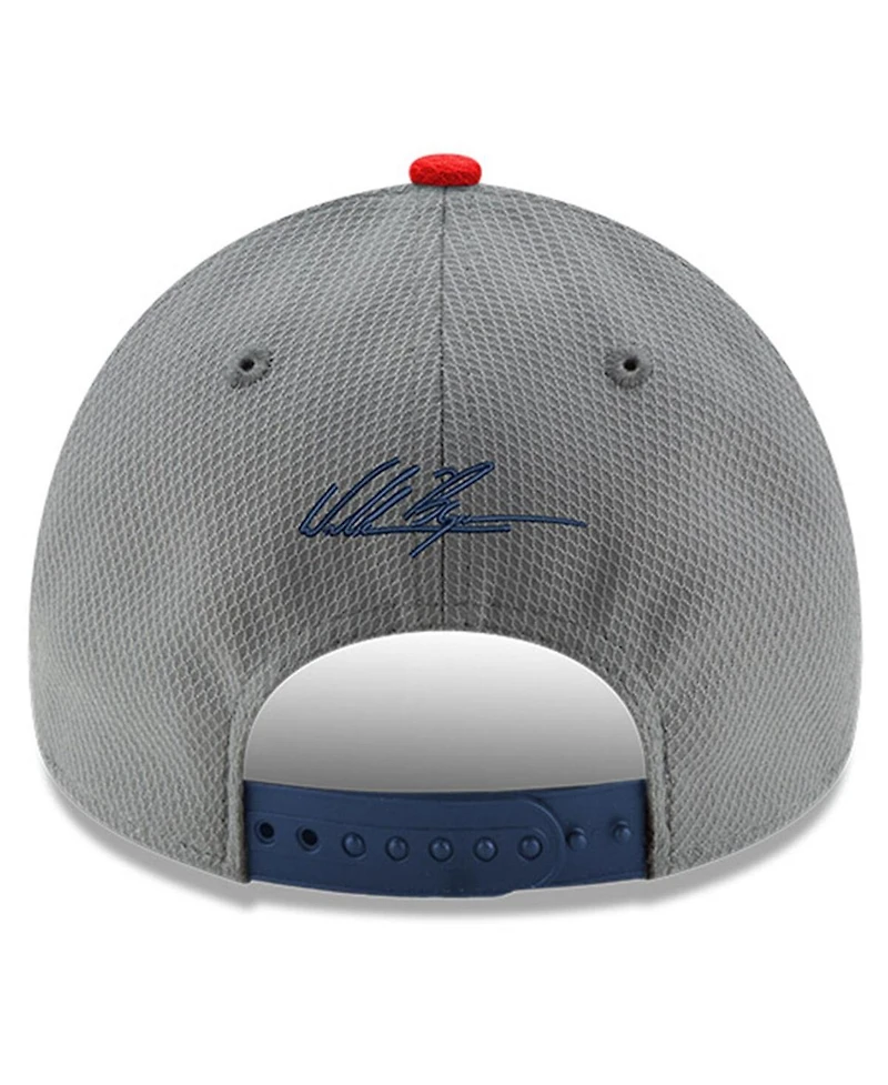 Men's New Era Gray, Navy William Byron Salute 9FORTY Adjustable Hat