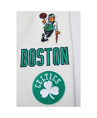 Men's Pro Standard Cream Boston Celtics Retro Classic Fleece Sweatpants