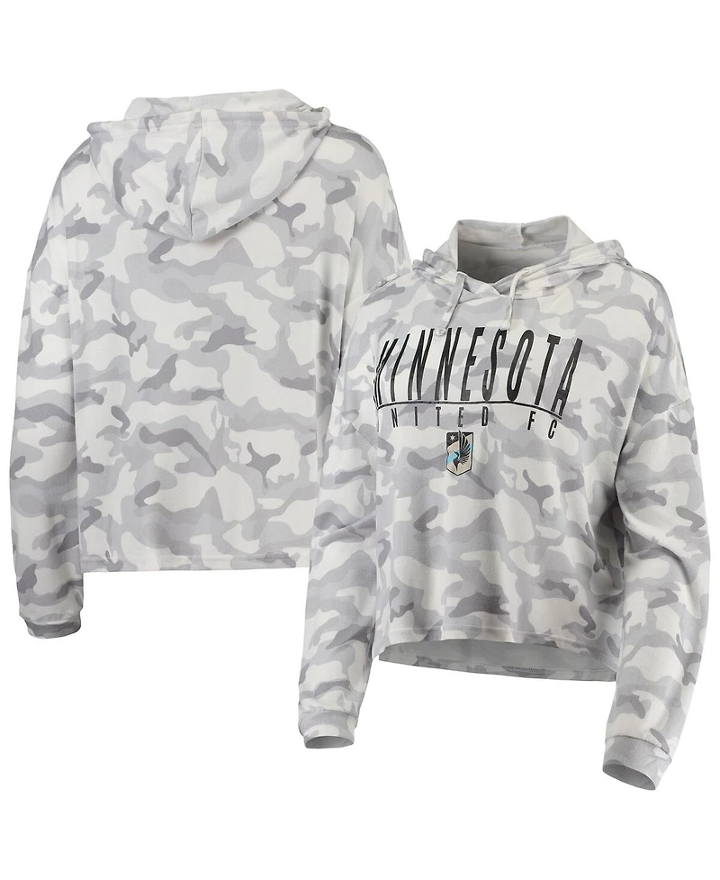 Women's Concepts Sport Gray Minnesota United Fc Composite Hoodie T-shirt