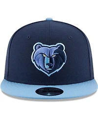 Men's New Era Navy, Light Blue Memphis Grizzlies Two-Tone 9FIFTY Adjustable Hat