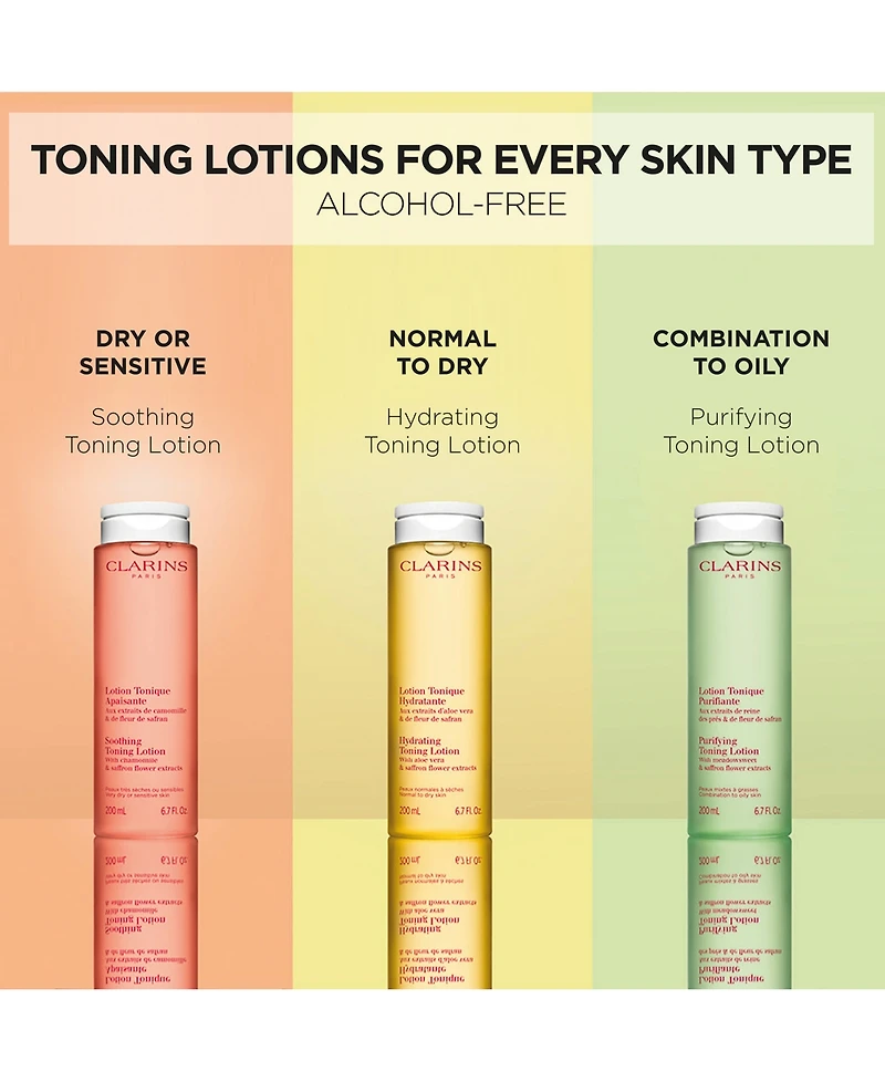 Clarins Soothing Toning Lotion With Chamomile, 6.7 oz.