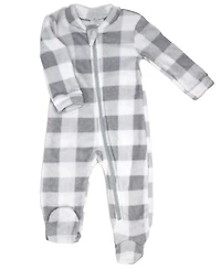 Baby Mode Baby Boys or Baby Girls Fleece Zippered Footies, Pack of 2