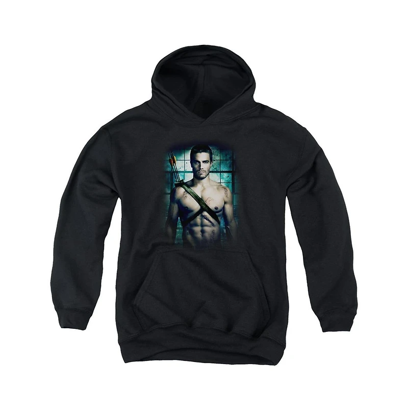 Arrow Youth Shirtless Pull Over Hoodie / Hooded Sweatshirt