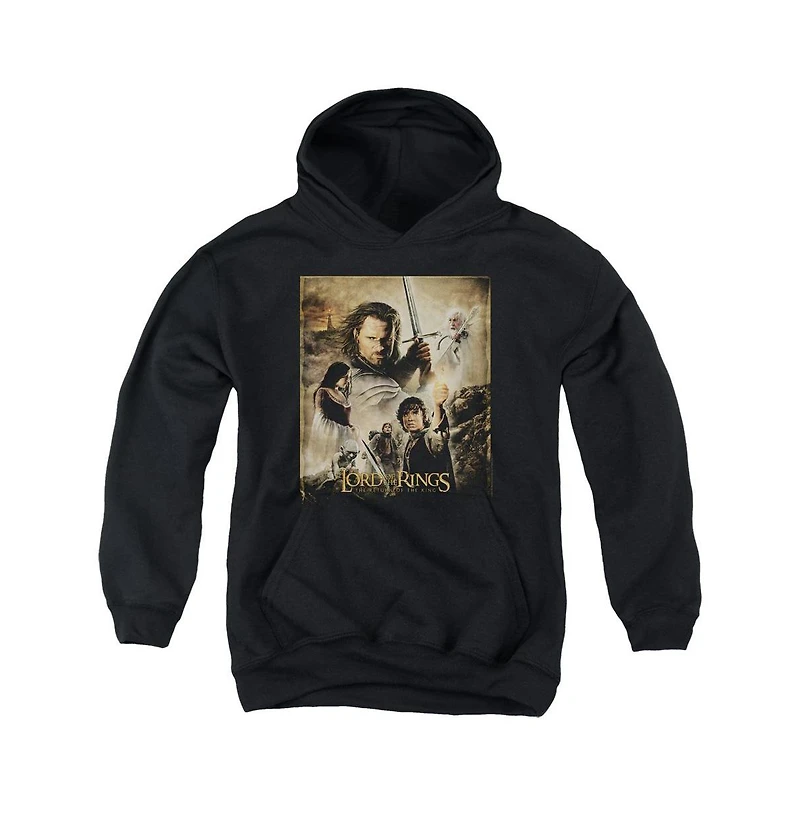 Lord Of The Rings Youth Rotk Poster Pull Over Hoodie / Hooded Sweatshirt