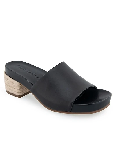 Aerosoles Women's Clark Slip-On Chucky Heel Sandals