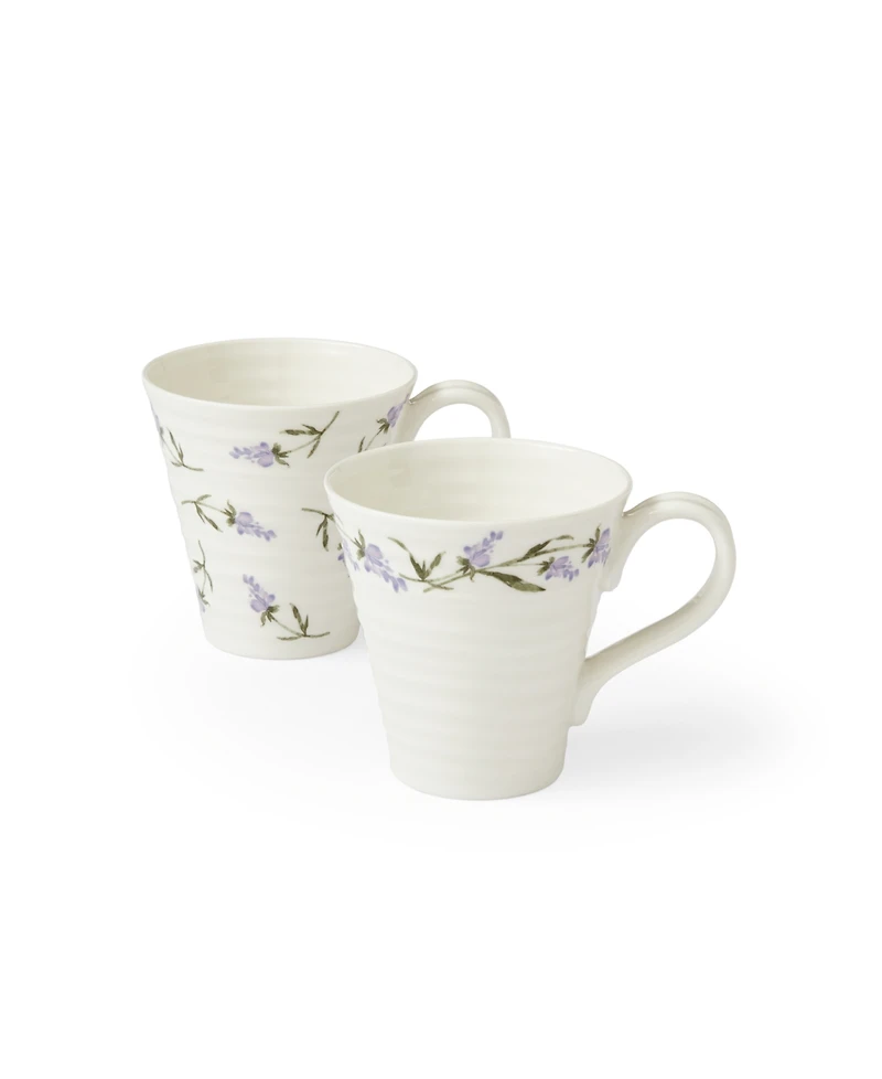 Portmeirion Sophie Conran Lavandula Mugs, Set of 2