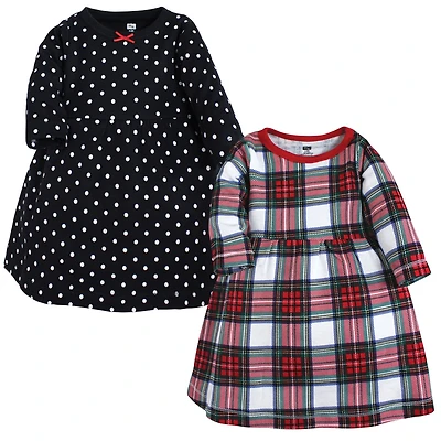 Hudson Baby Girls Twin Long-Sleeve Dress Bundle