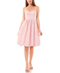 1.state Women's Gingham Bubble Hem Dress