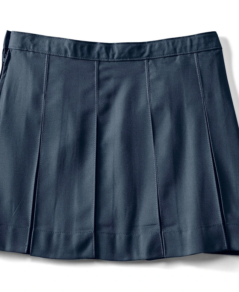 Lands' End Big Girls Box Pleat Skirt Above the Knee