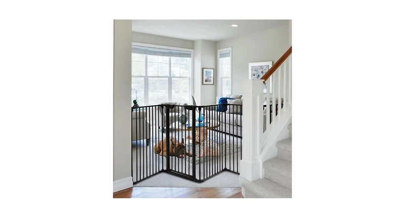 Slickblue Girls 8 Panel Metal Gate Multifunction Pet Safe Playpen