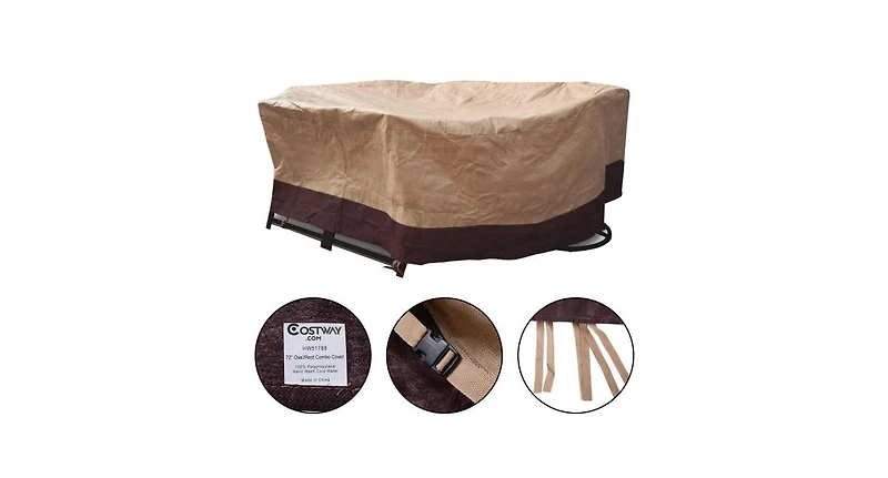 Slickblue 72" Waterproof Oval/Rect Garden Table Cover