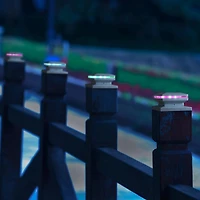 6-Pack Solar Post Cap Lights Outdoor Waterproof