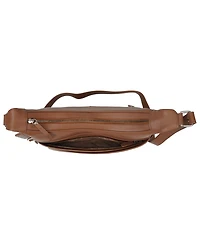 Mancini Pebble June Leather Crossbody Handbag