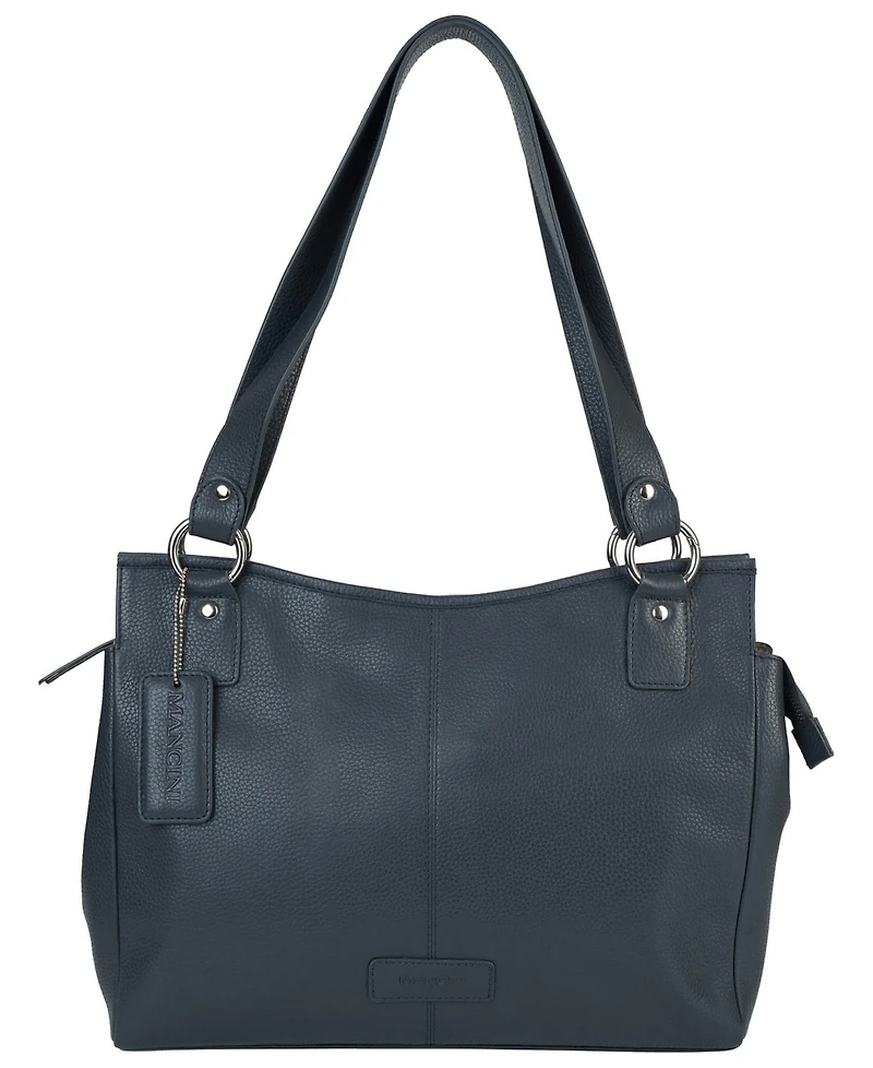 Mancini Pebble Kelsea Leather Shoulder Bag