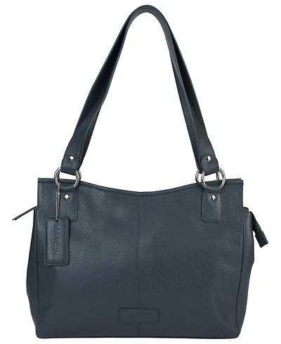 Mancini Pebble Kelsea Leather Shoulder Bag