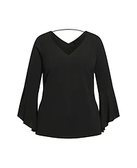 Plus Bell Sleeve Top