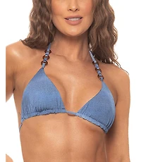 Guria Beachwear Women's Tortoise Ring Triangle Bikini Top