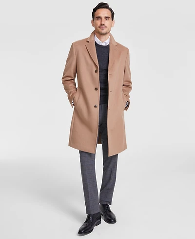 Michael Kors Men's Classic-Fit Wool Cashmere Blend Kavon Overcoat