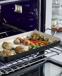 GreenPan Rio Healthy Ceramic Nonstick 18" x 11" Double Burner Griddle Pan