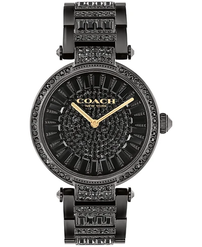 Coach Women's Cary Black Stainless Steel Crystal Watch 34mm