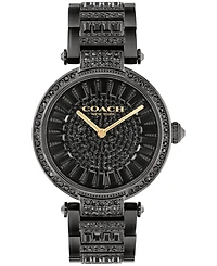 Coach Women's Cary Black Stainless Steel Crystal Watch 34mm