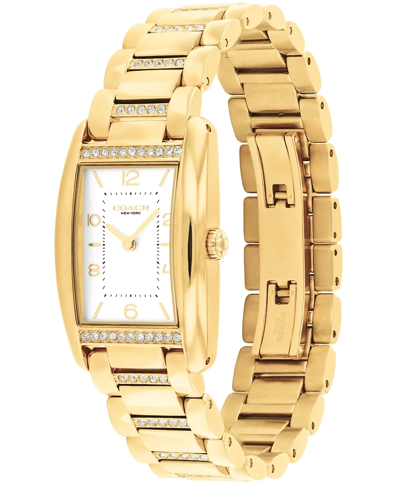 Coach Women's Reese Gold-Tone Stainless Steel Crystal Watch 24mm