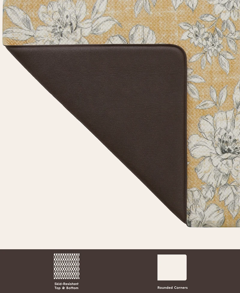 Laura Ashley Iris Wellness Mats, 17.5" X 60"