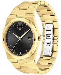 Movado Men's Quest Swiss Quartz Ionic Gold Pvd Steel 40mm Watch