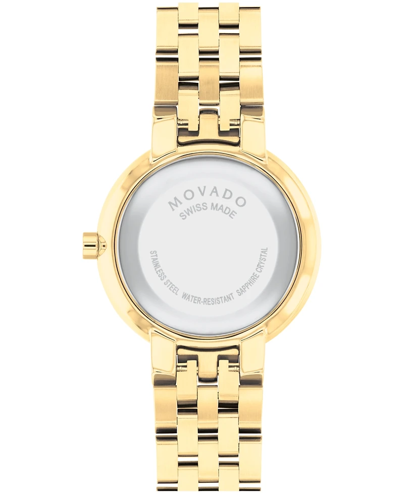 Movado Women Museum Classic Swiss Quartz Gold Pvd 29.5mm Watch