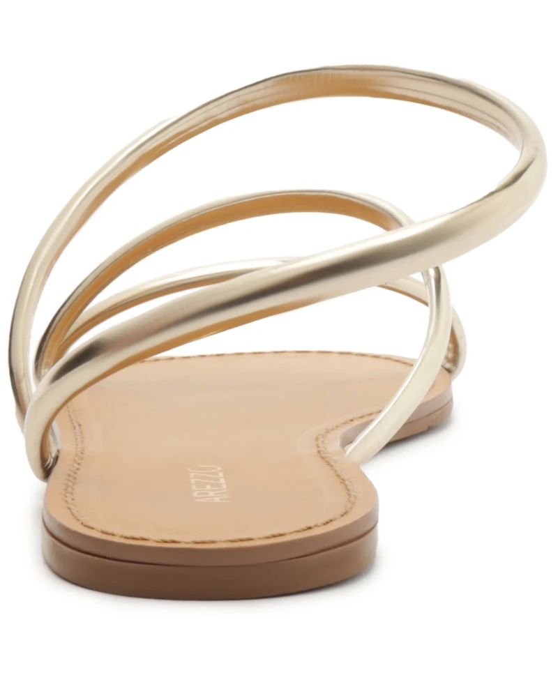 Arezzo Women's Mikayla Round Toe Flat Sandals