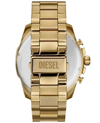 Diesel Men's Mega Chief Chronograph Gold-Tone Stainless Steel Watch 51mm